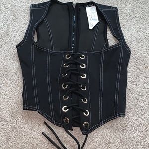 “Lace me up corset Top”